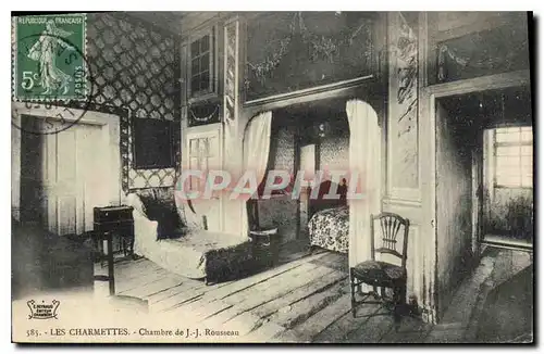 Cartes postales Les Charmettes Chambre de JJ Rousseau