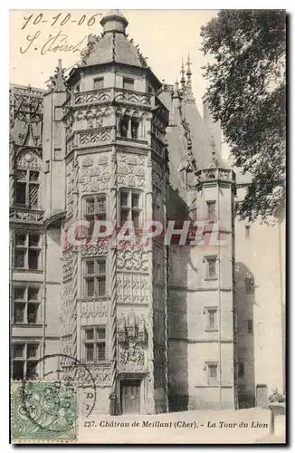 Ansichtskarte AK Chateau de Meillant Cher la Tour du Lion