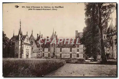 Ansichtskarte AK Cour d'Honneur du Chateau de Meillant pres St Amand Montrond Cher