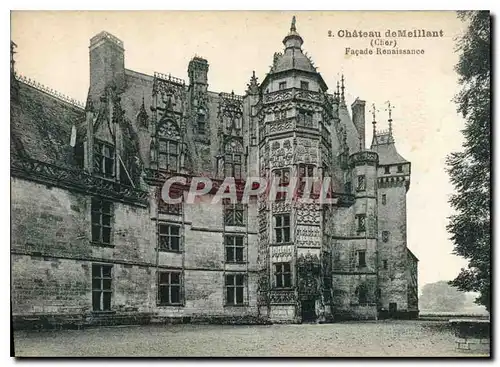 Ansichtskarte AK Chateau de Meillant Cher Facade Renaissance