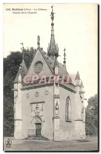 Ansichtskarte AK Meillant Cher le Chateau Facade de la Chapelle