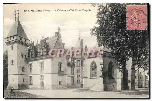 Ansichtskarte AK Meillant Cher le Chateau Cote Est et Chapelle