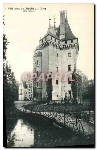 Ansichtskarte AK Chateau de Meillant Cher Cote Ouest