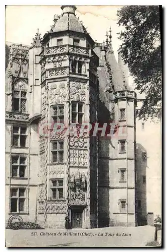 Cartes postales Chateau de Meillant Cher la Tour du Lion