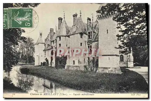 Cartes postales Chateau de Meillant Cher Facade Meridionale