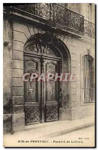 Ansichtskarte AK Aix en Provence Faculte de Lettre