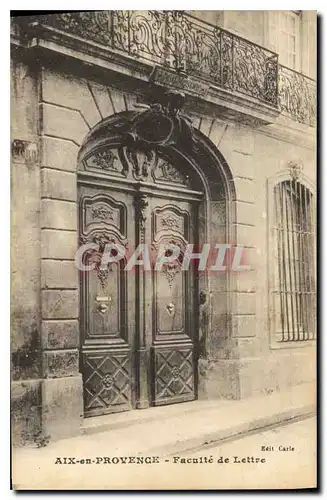 Ansichtskarte AK Aix en Provence Faculte de Lettre