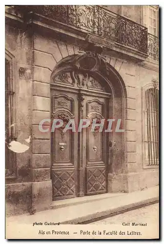 Ansichtskarte AK Aix en Provence Porte de la Faculte des Lettres