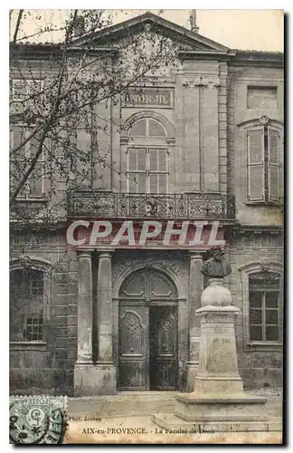 Ansichtskarte AK Aix en Provence la Faculte de Droit