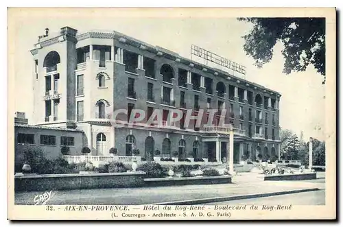 Cartes postales Aix en Provence Hotel du Roy Rene Boulevard du Roy Rene