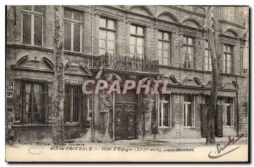 Ansichtskarte AK Aix en Provence Hotel d'Espagnet XVII siecle cours Mirabeau