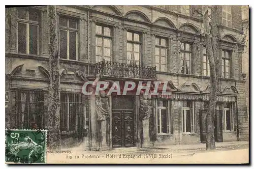 Cartes postales Aix en Provence Hotel d'Espagnet XVII siecle