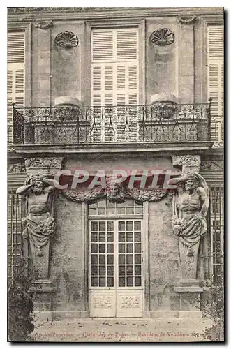 Cartes postales Aix en Provence Cariatides de Puges Pavillon de Vendome