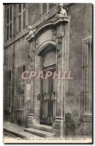 Cartes postales Aix En Provence Hotel Gnigou Ancien hotel de Grasse de Castillou