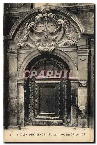 Cartes postales Aix en Provence Vieille Porte rue Thiers