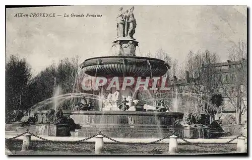 Cartes postales Aix en Provence La Grande Fontaine