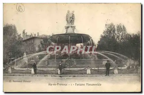 Cartes postales Aix en Provence Fontaine Monumentale