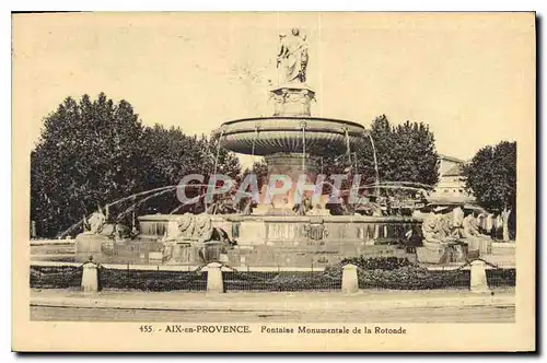 Cartes postales Aix en Provence Fontaine Monumentale de la Rotonde