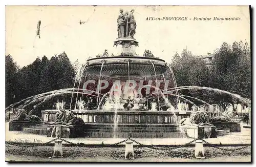 Cartes postales Aix en Provence Fontaine Monumentale