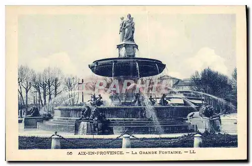 Cartes postales Aix en Provence La Grande Fontaine