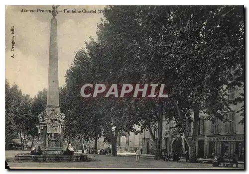 Cartes postales Aix en Provence Fontaine Chastel