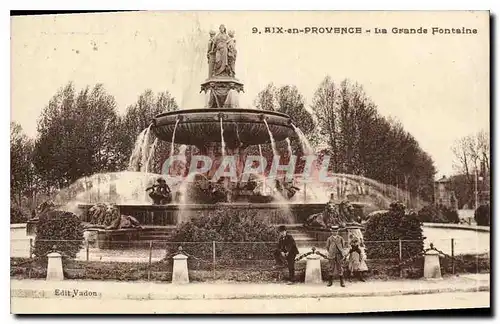 Cartes postales Aix en Provence La Grande Fontaine