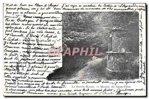 Cartes postales La Sainte Baume Montee du Saint Pilon