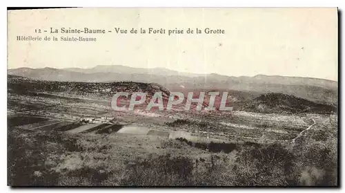 Ansichtskarte AK La Sainte Baume Vue de la Foret prise de la Grotte