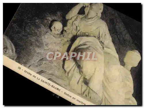 Cartes postales Grotte de la Sainte Baume Statue en marbre de Ste Madeleine