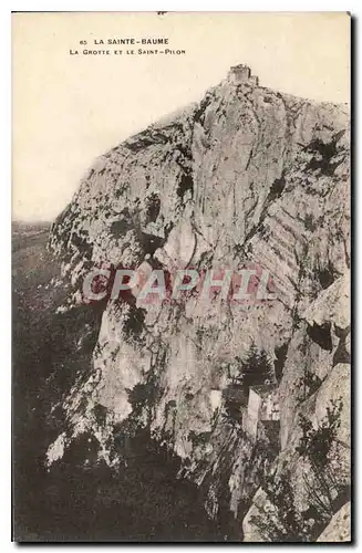 Cartes postales La Sainte Baume La Grotte et le Saint Pilon