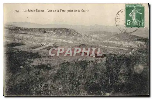 Cartes postales La Sainte Baume Vue de la Foret prise de la Grotte