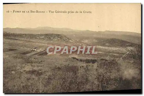 Ansichtskarte AK Foret de la Ste Baume Vue generale prise de la Grotte