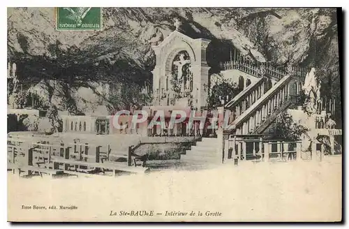 Cartes postales La Ste Baume Interieur de la Grotte