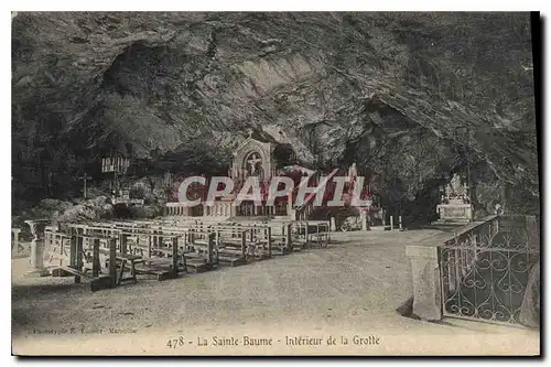 Ansichtskarte AK La Sainte Baume Interieur de la Grotte