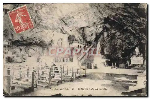 Cartes postales La Ste Beaume Interieur de la Grotte