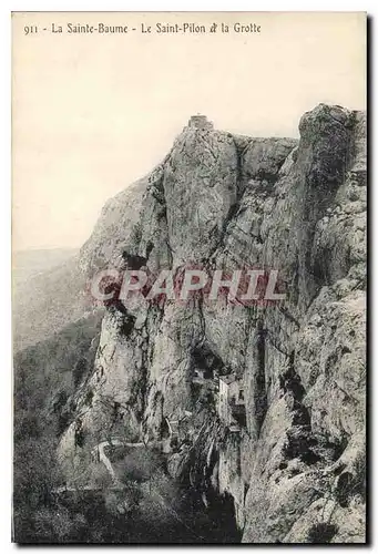 Ansichtskarte AK La Sainte Baume Le Saint Pilon et la Grotte