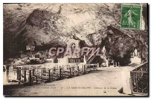 Ansichtskarte AK La Sainte Baume Interieur de la Grotte