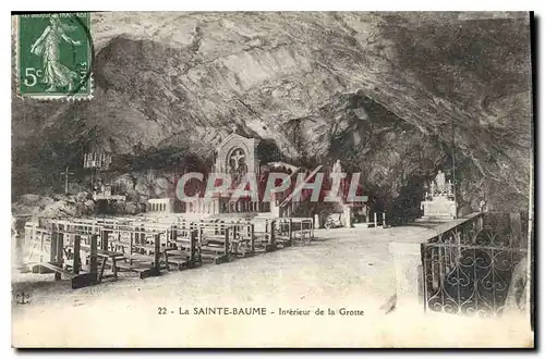 Ansichtskarte AK La Sainte Baume Interieur de la Grotte