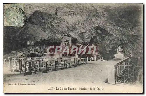 Ansichtskarte AK La Sainte Baume Interieur de la Grotte