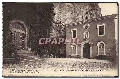 Cartes postales La Sainte Baume L'Entree de la Grotte