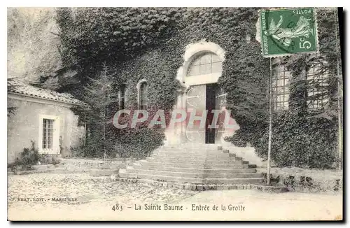 Ansichtskarte AK La Sainte Baume Entree de la Grotte