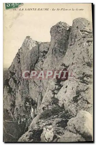 Ansichtskarte AK La Sainte Baume Le St Pilon et la Grotte