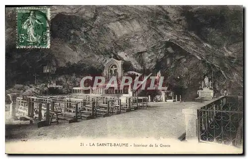 Ansichtskarte AK La Sainte Baume Interieur de la Grotte