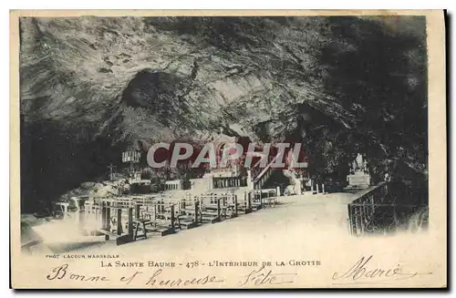 Ansichtskarte AK La Sainte Baume L'Interieur de la Grotte