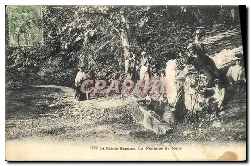 Ansichtskarte AK La Sainte Beaume La Fontaine de Nans