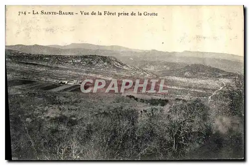 Ansichtskarte AK La Sainte Baume Vue de la Foret prise de la Grotte