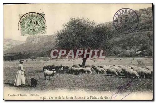 Cartes postales Chaine de la Sainte Baume et le Plateau de Giniez