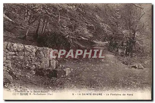 Cartes postales La Sainte Baume La Fontaine de Nans