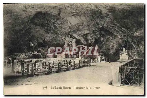 Cartes postales La Sainte Baume Interieur de la Grotte