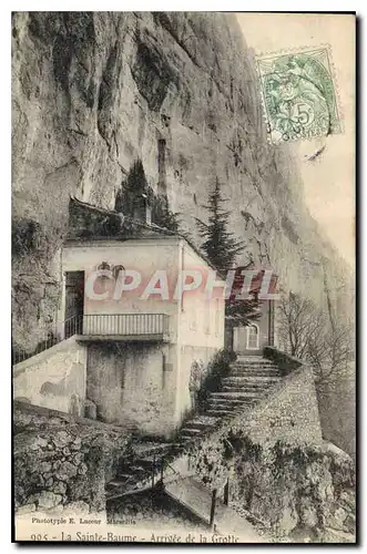 Cartes postales La Sainte Baume Arrivee de la Grotte